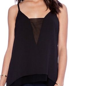 BCBG Lyssa Asymmetrical-Hem Tank